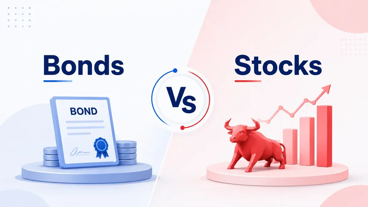 Difference Between Bonds And Stocks: Meaning, Features, Risks & Comparison