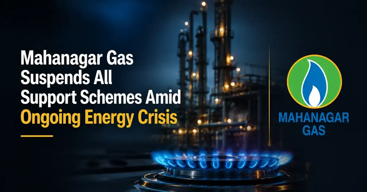 Mahanagar Gas Suspends All Support Schemes Amid Ongoing Energy Crisis