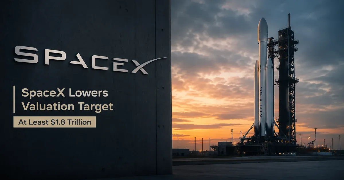 SpaceX Trims IPO Valuation Target To $1.8 Trillion Ahead Of Market Debut